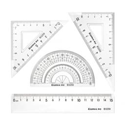 Geometric Set Comix Plastic 4/Pack B3259 - Image 1