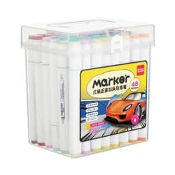 Marker Comix Double Tip Triangular 48/Pack - Image 1