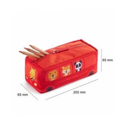 Pencil Case Miquerius Bus Stop Squared Red 19410 - Image 2