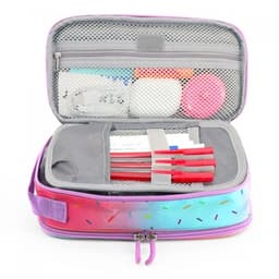 Pencil Case Jworld Doodle 2 Comp. Confetti Pc2501 - Image 6