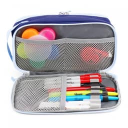 Pencil Case Jworld Doodle 2 Comp. Navy Pc2501 - Image 3