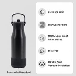 Water Bottle Jworld Flowee 22 Oz Black Wb26122 - Image 6