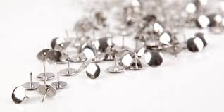 Pushpin Comix 10mm 100/Pack Silver B3537