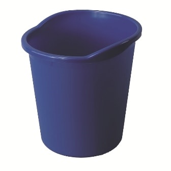 Waste Basket Herlitz W/ Grip 13 L Blue 01608959