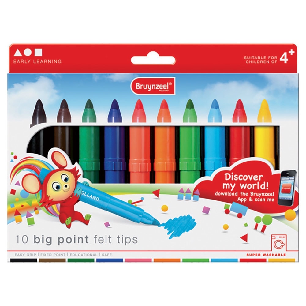 Marker Bruynzeel 10/Pack Big Points