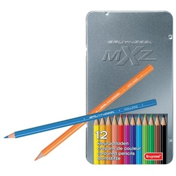 Colored Pencil Bruynzeel Mxz 12/Pack Tin