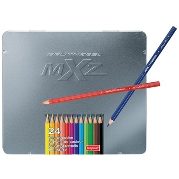 Colored Pencil Bruynzeel Mxz 24/Pack Tin