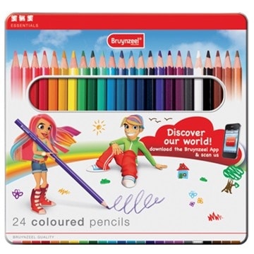 Colored Pencil Bruynzeel Basic 24/Pack Tin