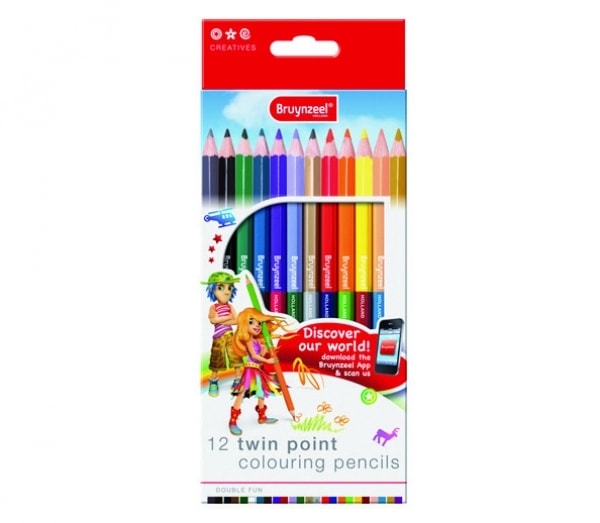 Colored Pencil Bruynzeel Twin Points Set 12 7570K12B
