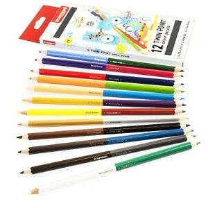 Colored Pencil Bruynzeel Twin Points 12/Pack 60112001