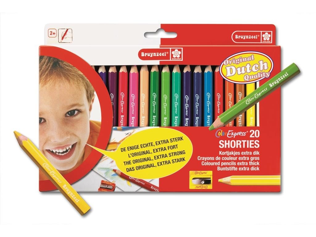 Colored Pencil Bruynzeel Short Thick 20/Pack 60112020