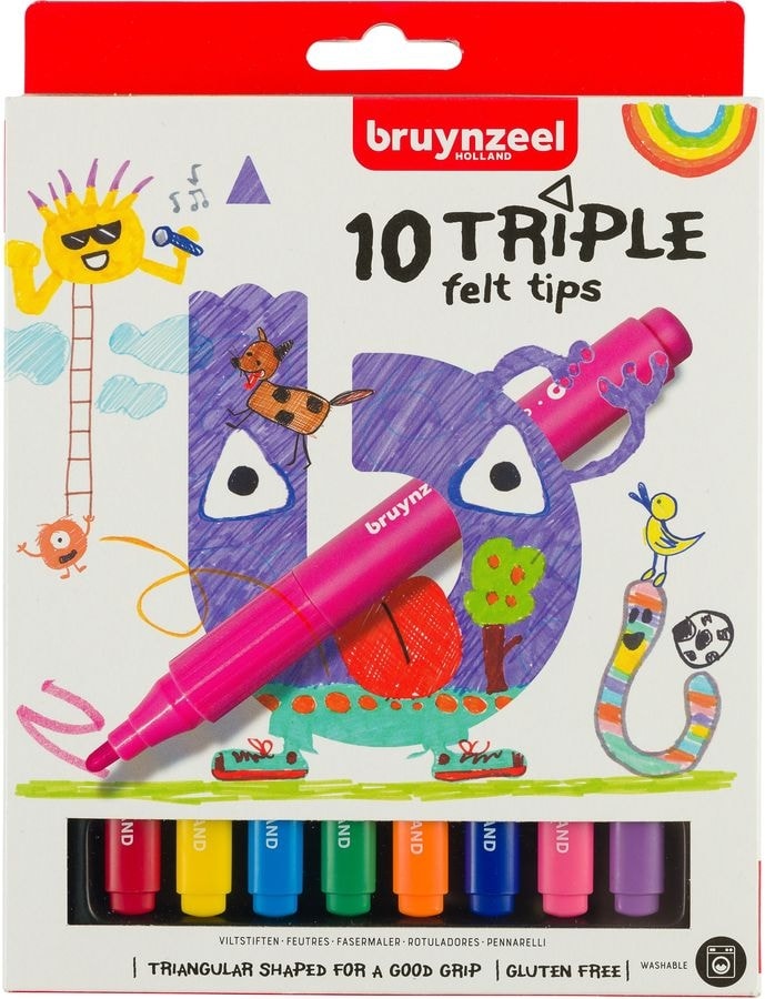 Marker Bruynzeel Triple 10/Pack 60123010