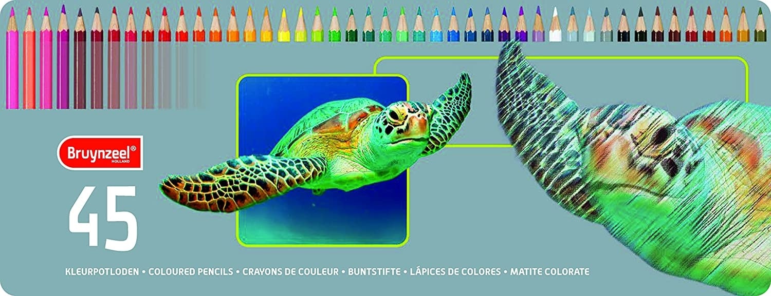 Colored Pencil Bruynzeel 45/Pack Parrot Tin 60312903
