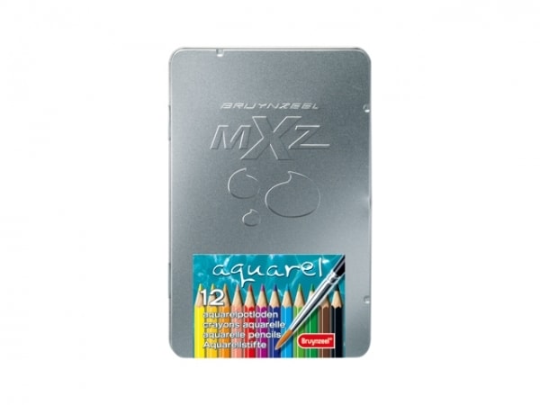 Colored Pencil Aquarelle Bruynzeel Mxz Tin 12 Color 3540M12