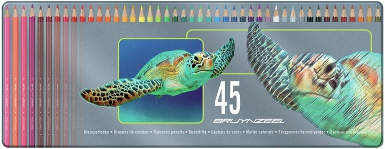 Colored Pencil Bruynzeel Tin 45 Turtle 5011M45