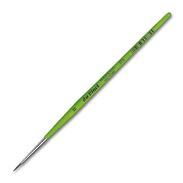 Da Vinci Brush Round Fit Green Matt Handle School&Hobby 373 . Size 0