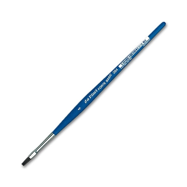 Davinci Forte Basic Brush Flat Blue Matt Handle 394 . Size 4