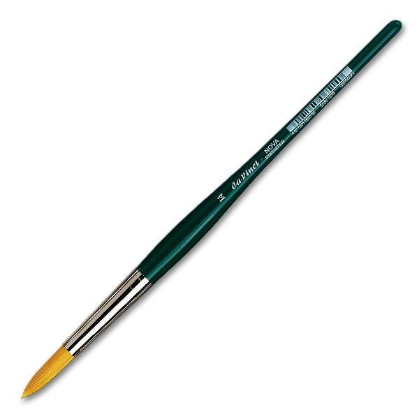 Davinci Nova Water Colour Brush Golden Synthetic Hair 1570 . Size 14