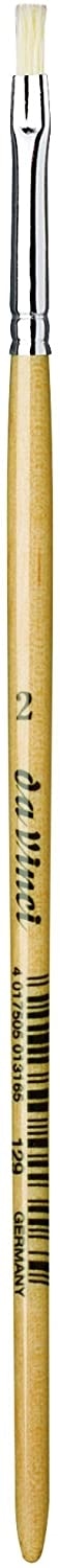 Davinci Brush Flat White Bristle 129 . Size  2