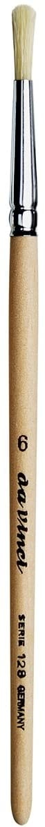Davinci Brush Round White Bristle 128 . Size 6
