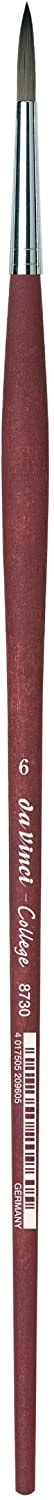 Davinci Brush Round College Acrylic 8730 . Size 6