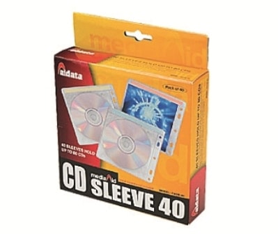 Cd Sleeve Aidata Holds 80Cds Cd2B-40