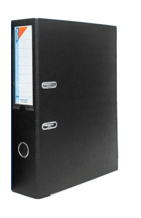 Box File Mintra Pp Fc 80Mm Mechanism With Card Holder (Plastic Lock) Black 31494