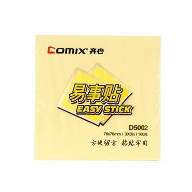 Stick Notes Comix 76X 76Mm 100Sh Pastel Yellow D5002