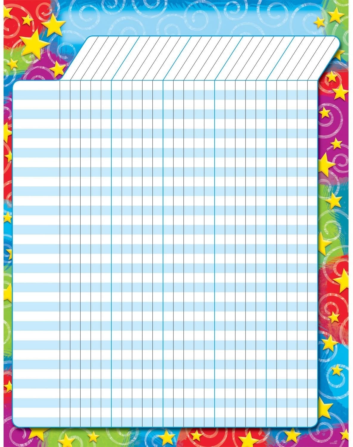 Incentive Chart Trend T73355 Large Stars N Swirls