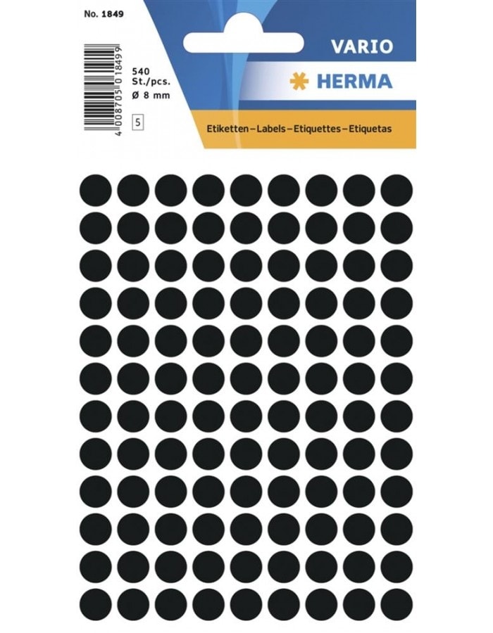 Label Herma Multi-Purpose Small Pack Dots  8Mm