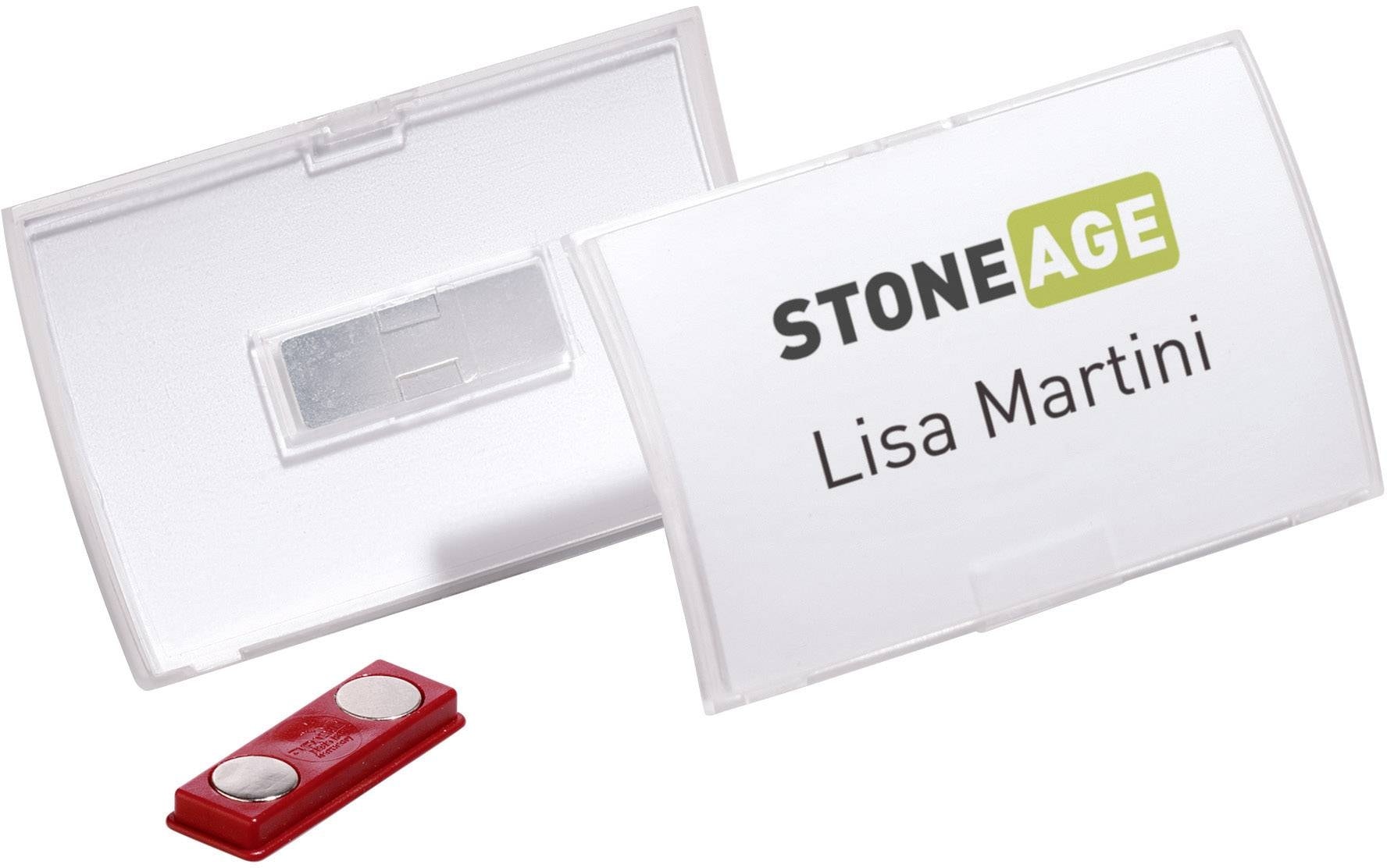 Name Badge Durable 54X90Mm Magnet 1Pc 8215-19