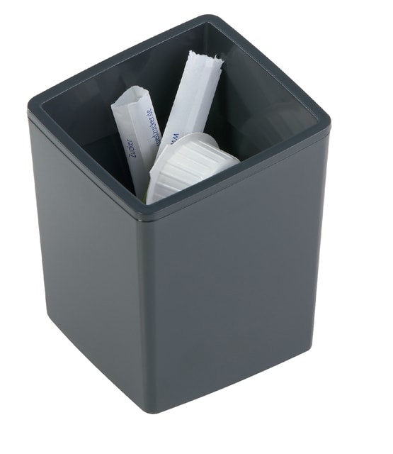 Wastebasket Durable Coffee Point Bin Charcoal 3388-58
