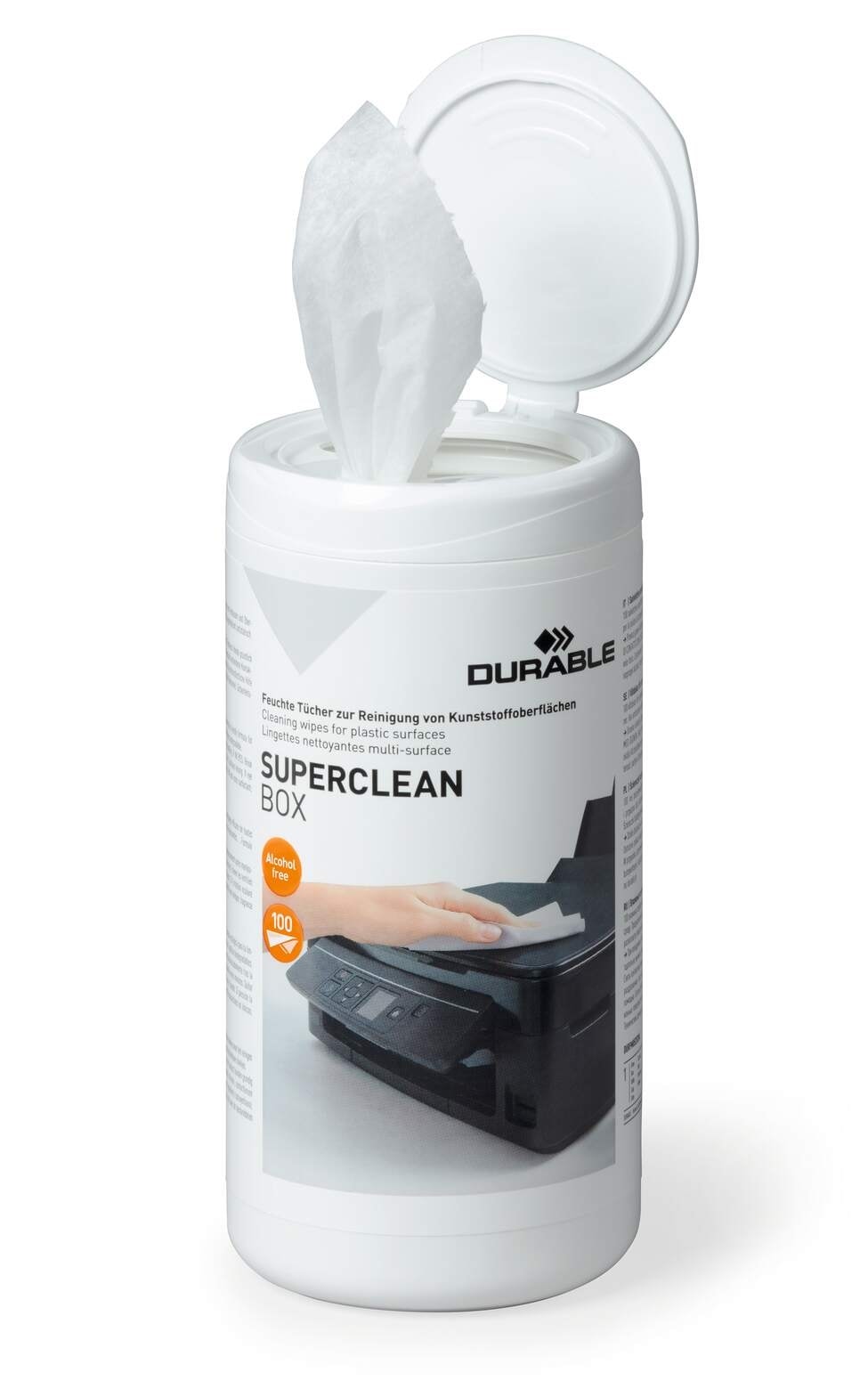 Computer Cleaner Durable Superclean Box 100 Cloths 5708-02