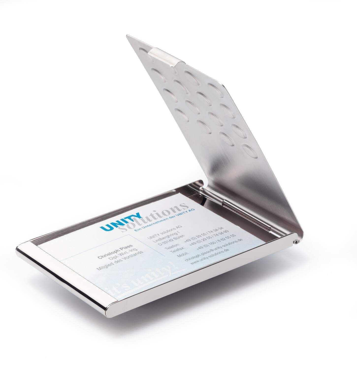 Card Case Durable 20 Cards Chrome 2440-23