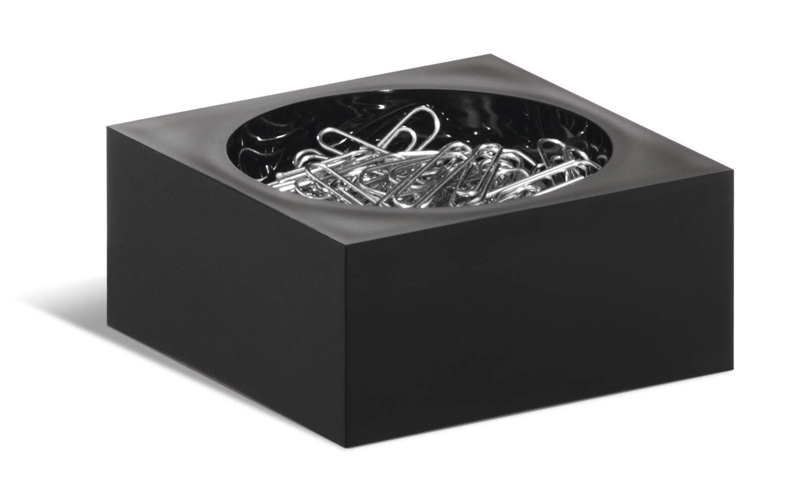 Paper Clip Holder Durable Cubo Black 7723-01