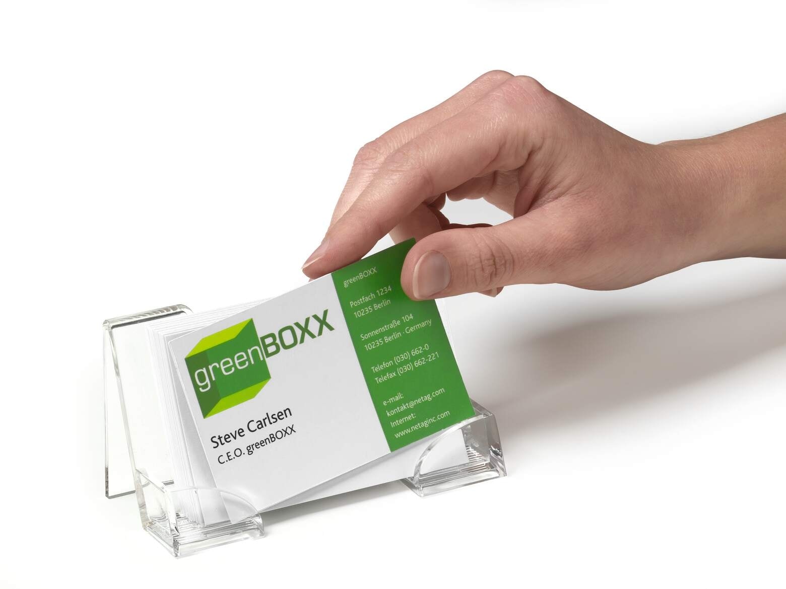Card Holder Durable Acrylic Transparent 2414-19