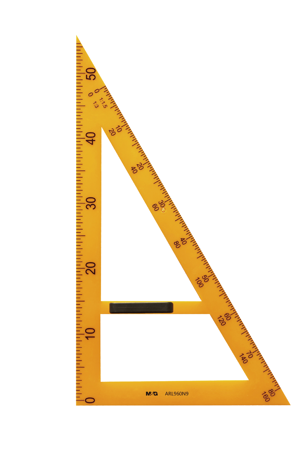 Ruler Triangular Square M&G 60 Degree 80 Cm W/Magnet  Yellow Arl960N9