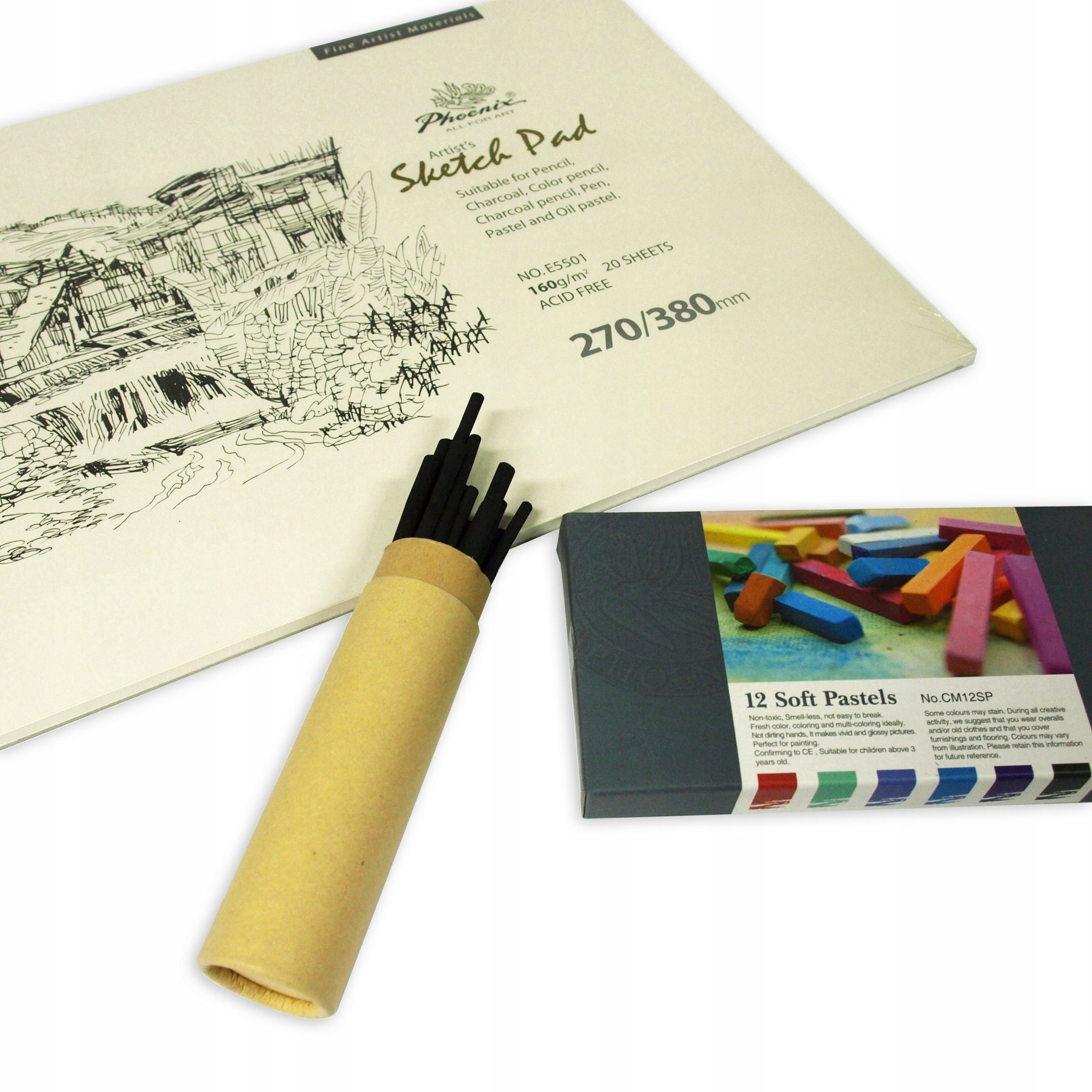 Sketch Pad Phoenix 270X380Mm 20 Sheets 160gm E5501