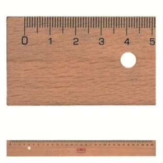 Ruler M+R Wooden 16Cm 1917 0090