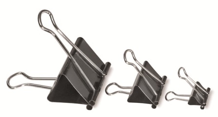 Binder Clip Praise 19Mm 12Pcs/Pack Black 85019