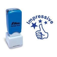 Stamp Shiny Pre-Inked "Impressive"