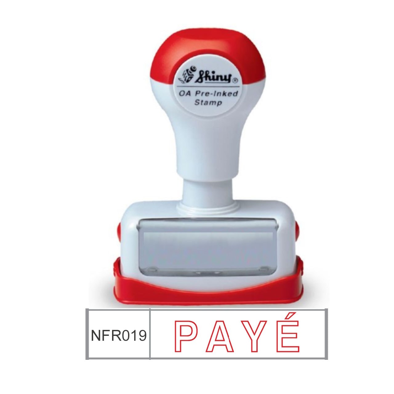 Stamp Shiny Pre-Inked "PAYE"