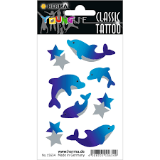Tattoo Classic Dolphins Colour