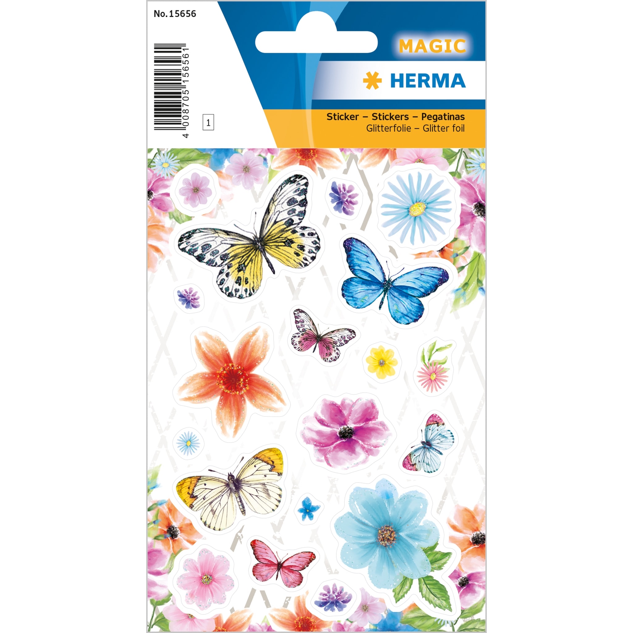 Sticker Magic Flower Paradise Foil Glittery