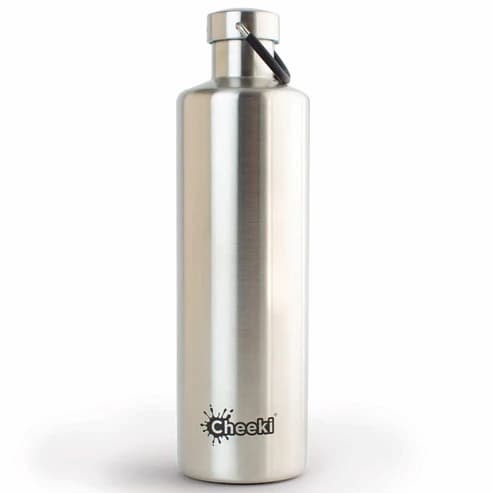 Water Bottle Cheeki Stainless Steel Bpa Free 1L Silver Cb100