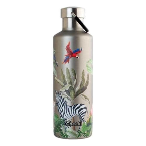 Water Bottle Cheeki Insulated Classic Bpa Free 600Ml Jungle