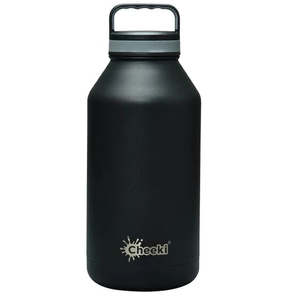 Water Bottle Cheeki Insulated Chiller Bpa Free 1.9L Black Ci
