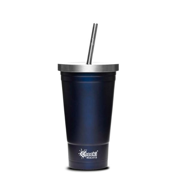 Tumbler Cheeki Stainless Steel Insulated 500Ml W/Straw Ocean