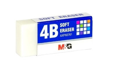 Eraser M&G 52X23X11Mm Soft White Axpn0761