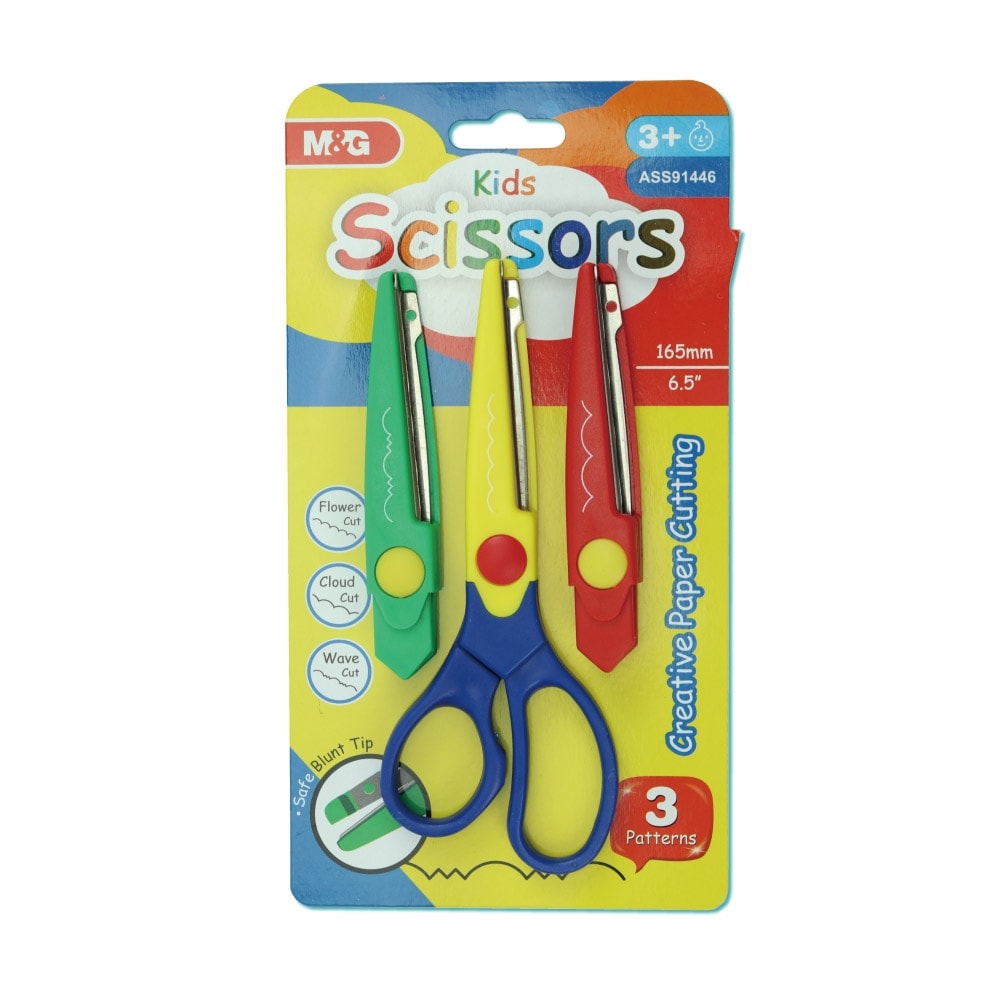 Scissor M&G 16.5Cm Creative Craft 3 Shaped Blades Ass91446